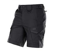 M-Tac Aggressor Short - Taktische Herren Cargo-Shorts - Militär Ripstop Shorts mit Stretch - Wasserabweisend, Robust, Bequem - Outdoor, Wandern, Arbeit, Schießsport, Black, XL