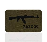 m-tac AKM Tactical Morale Patch Lazer Cut Hakenverschlüsse, Black/Ranger Green