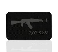 M-Tac AKM Tactical Morale Patch Lazer Cut Hakenverschlüsse, schwarz/grau