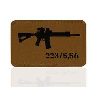 M-Tac - AR-15 223/5,56 Laser Cut - Aufnäher - Coyote/Black