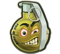 M-Tac Morale PVC 3D Patch M67#3 - Lustiges Emoji-Abzeichen für taktische Militärausrüstung mit Hakenverschluss (Oliv)