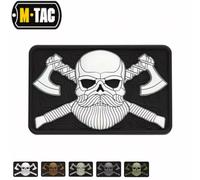 M-Tac® Bearded Skull 3D-PVC-Patch - alle verfügbaren Farben Black/White