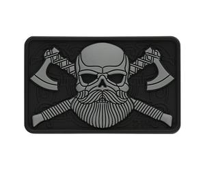 M-Tac - Bearded Skull PVC - 3D-Aufnäher - Black/Grey