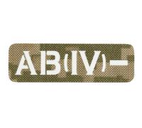 M-Tac - Blutgruppe AB (IV) Rh- - Laser Cut Aufnäher - MM14