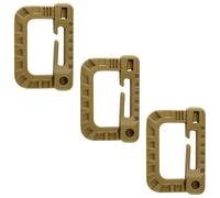 M-Tac - D-ring Karabiner Coyote Brown - 3 Stk.