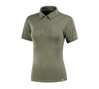 M-Tac Damen Polo Shirt Taktisch - Atmungsaktives Polizei & Militär Polo für Frauen, Strapazierfähiges Einsatzshirt mit Klettflächen für Patches, Outdoor, Sport & Dienstkleidung, Army Olive, L