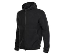 M-Tac Herren Fleece Hoodie - Leichte Microfleece Jacke mit Kapuze, Atmungsaktiv & Bequem für Outdoor & Alltag, Black, XL