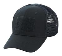 M-Tac Herren Flex Baseball Cap mit Klettverschluss - Atmungsaktive Rip-Stop Mütze mit Mesh, verstellbar, Taktische Kappe mit Patch Panel, ideal für Sommer, Outdoor, Militär, Sport, Dark Navy Blue, 56