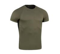 M-Tac Herren Funktionsshirt, atmungsaktives, feuchtigkeitsableitendes Sportshirt, schnelltrocknendes T-Shirt für Outdoor, Militär und Taktische Einsätze, Raglan-Schnitt, 100% Polyester, Olive, XL