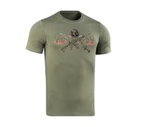 M-Tac Herren T-Shirt Keep Calm - Militärisches Baumwollshirt mit Odin & Walhalla Print, Sport & Outdoor, Light Olive, XL