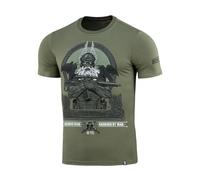 M-Tac Herren T-Shirt Odin - Baumwolle & Elastan, Wikinger-Motiv „Valhalla Calling“, Taktisches Military-Shirt, Light Olive, L