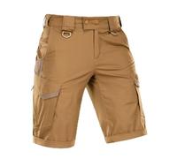 M-Tac Herren Tactical Cargo Shorts Aggressor Gen.II Flex - Robuste & Bequeme Einsatzshorts, Rip-Stop, Wasserabweisend, Coyote Brown, L