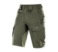M-Tac Herren Tactical Cargo Shorts Aggressor Gen.II Flex - Robuste & Bequeme Einsatzshorts, Rip-Stop, Wasserabweisend, Dark Olive, S
