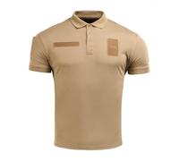M-Tac Herren Taktisches Poloshirt Coolmax® - Atmungsaktiv, Antistatisch & Schnell Trocknend für Outdoor, Security & Militär, Coyote, S