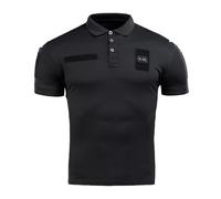 M-Tac Herren Taktisches Poloshirt Coolmax® - Atmungsaktiv, Antistatisch & Schnell Trocknend für Outdoor, Security & Militär, Schwarz, XS