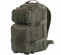M-Tac Großer lasergeschnittener Rucksack, 36 l, taktischer Militär-Molle-Rucksack, leichter Tagesrucksack, Armee-Rucksack, Kampftasche, Oliv/Blatt für mich (Leaf It to Me), 36L, Tagesrucksäcke