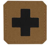 M-Tac - Medic Cross Laser Cut - Aufnäher mit Klettrückseite für Militärisches Sanitätspersonal - Coyote/Black