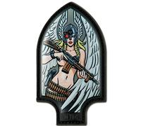 M-Tac Morale Patch Valkyrie Taktischer Militär-Patch aus PVC mit Hakenverschluss auf der Rückseite Patches für Westen, Rucksäcke, Hüte (schwarz)