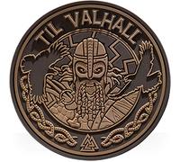 M-Tac Morale Patches Nordic Invasion - PVC 3D Military Tactical Patch Viking - Til Valhall (Coyote (Til Valhall))