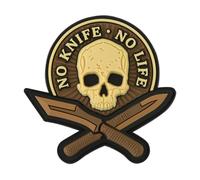 M-Tac Morale Patches No Knife No Life PVC 3D Military Tactical (Coyote)