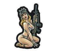 M-Tac Patch Tactical Girl 5 3D Klettabzeichen PVC Militär Moral Patch