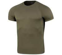 M-Tac Herren Funktionsshirt, atmungsaktives, feuchtigkeitsableitendes Sportshirt, schnelltrocknendes T-Shirt für Outdoor, Militär und Taktische Einsätze, Raglan-Schnitt, 100% Polyester, Olive, XL
