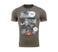 M-Tac - T-shirt Comics Drone Girl - Dark Olive S