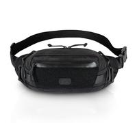 M-Tac Small Companion Hüfttasche - Taktische Gürteltasche EDC - Bauchtasche für Herren, Schwarz mit MOLLE, Einheitsgröße, Militär