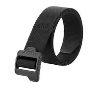 M-Tac Taktischer Gürtel Lite Gen.II Coyote - Robuster Nylon-Gürtel mit Polyamid-Schnalle, 40 mm Breite, langlebig, leicht, sicherer Halt durch Zähne in der Schnalle, für Alltag, Dienst, Black, XL