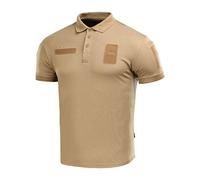 M-Tac Taktisches atmungsaktives Poloshirt - Militär-Poloshirt, schnelltrocknend, Coolmax, kurzärmeliges T-Shirt für Herren, Coyote Braun, Mittel