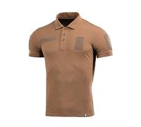 M-Tac Taktisches Performance Poloshirt für Herren Baumwolle 65/35 Militär Herren T-Shirt, Coyote Braun, Klein