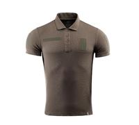 M-Tac Taktisches Polo Shirt Herren - Atmungsaktives & Strapazierfähiges Arbeitspolo mit Klettflächen, Perfekt für Security, Polizei & Outdoor, Dark Olive, L