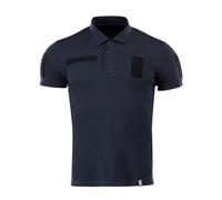 M-Tac Taktisches Polo Shirt Herren - Atmungsaktives & Strapazierfähiges Arbeitspolo mit Klettflächen, Perfekt für Security, Polizei & Outdoor, Dark Navy Blue, 3XL