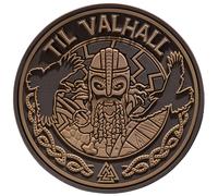 M-Tac Morale Patches Nordic Invasion - PVC 3D Military Tactical Patch Viking - Til Valhall (Coyote (Til Valhall))