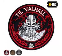 M-Tac Morale Patches Nordic Invasion - PVC 3D Military Tactical Patch Viking - Til Valhall (Coyote (Til Valhall))