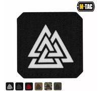 M-Tac Valknut Morale Patches Military Tactical Lazer Cut Viking Norse (Camo - Schwarz)