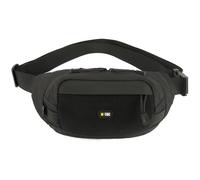 M-Tac Waist Bag Black - Hüfttasche, City-Hüfttasche mit verstellbarem Riemen, Hauptfach und Reißverschlusstasche, Black