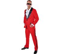 M214292-7-L rot Herren Smoking Jackett Hose Gr.L