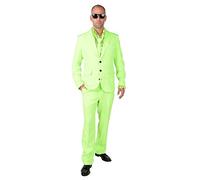 M218287-22-XL neon-grün Herren Anzug Smoking Sakko Hose und Krawatte Gr.XL