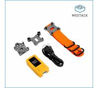 M5Stack StickC Plus2 mit Uhr-Zubehör, Farb-LCD 240x135, ESP32-Chip, Mikrofon, LEGO Adapter, Armband