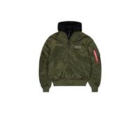Alpha Industries MA-1 D-Tec Hood Bomberjacke Größe M Dunkelgrün/Schwarz