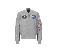Alpha Industries MA-1 TT NASA Reversible II Bomberjacke Größe S Silber