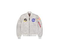 Bomberjacke ALPHA INDUSTRIES "Alpha Industries Men - Bomber Jackets MA-1 VF NASA" Gr. S, grau (grey) Herren Jacken (94310644-S) grey
