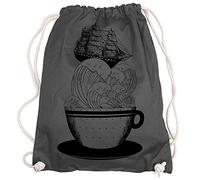 Ma2ca® - Cup of Ship Tasse mit Schiff Gymsac Turnbeutel - Stoffbeutel Tasche Hipster Sportbeutel Rucksack Bedruckt