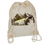 Ma2ca Dino Forscher - Gymsac Turnbeutel - Stoffbeutel Hipster Sportbeutel Rucksack Tasche Dinosaurier Forscher