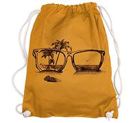 Ma2ca® - Sonnenbrille Sun Strand Beach Gymsac Turnbeutel - Stoffbeutel Tasche Hipster Sportbeutel Rucksack Bedruckt