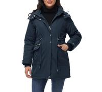 Maacie Umstands Baumwolljacke Jacke Stehkragen Wasserdichte Baumwolljacke 2024 Marineblau XL