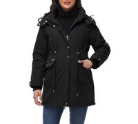 Maacie Umstands Baumwolljacke Jacke Stehkragen Wasserdichte Baumwolljacke 2025 Winter Coat Schwarz L