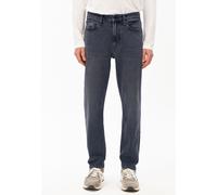 MAAKX RELAXED TAPERED JEANS | Bio-Baumwoll-Mix Comfort Stretch - schwarz (32-32)