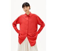 MAALGAA LINO | Bluse aus Leinen-Mix - rot (M)